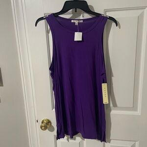 Cyrus top purple tank top nwt